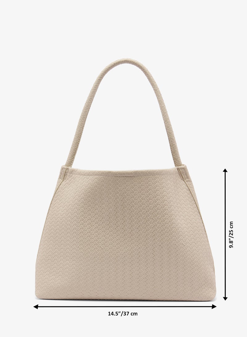 GLAMOROUS Woven Tote Shoulder Bag - Image 5